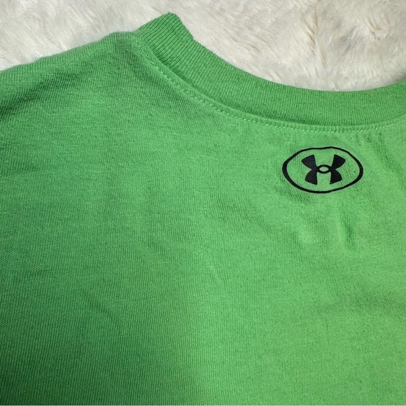 Under Armour T-Shirt Soccer Ball Graphic Green Size 6 - Picture 15 of 16